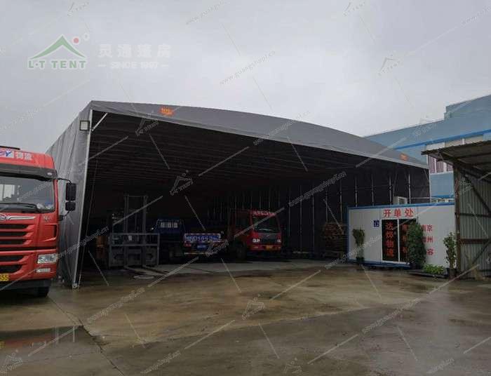 鋼架移動伸縮篷房